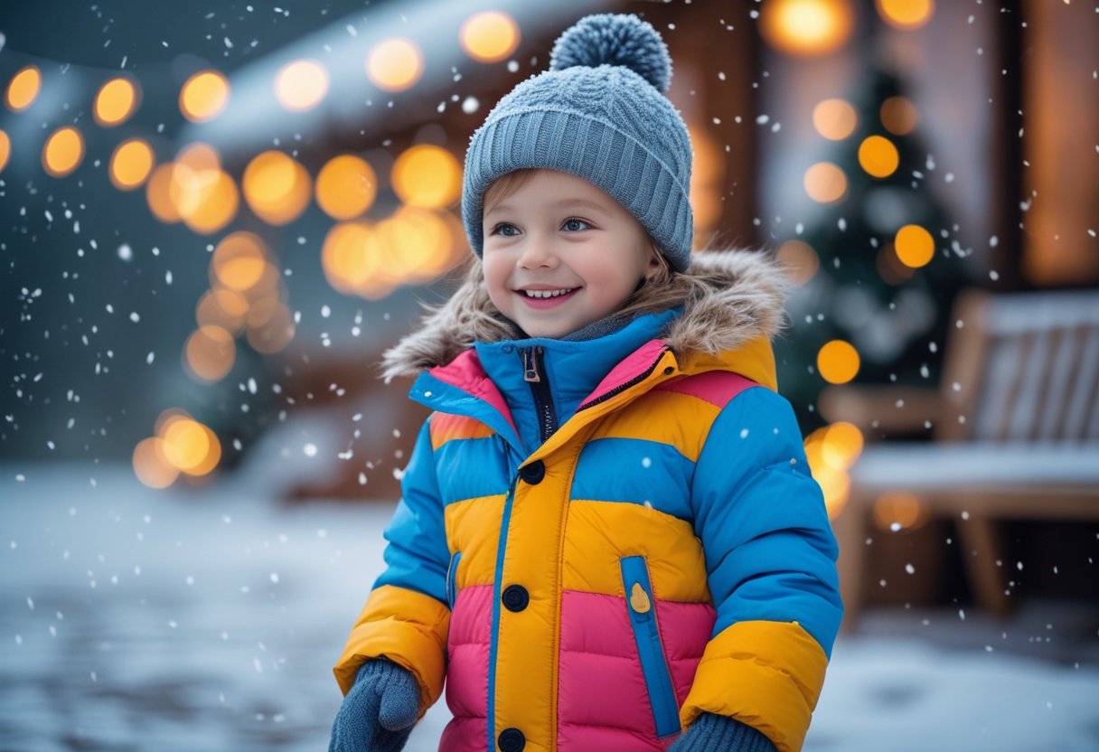 Saadan klaeder du dit barn paa til fest i vintermaanederne med dynejakker til boern
